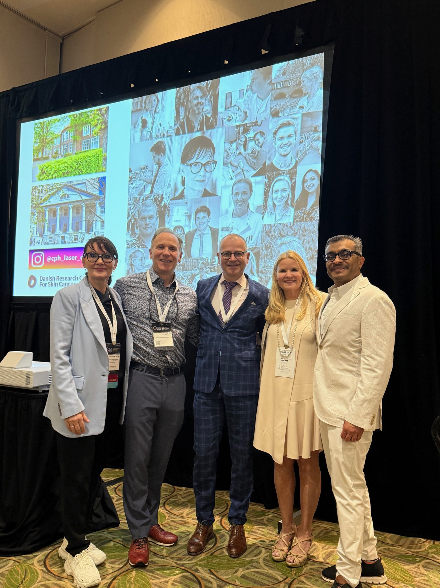 Professor Merete Hædersdal with the LADD Dream Team David Ozog, Uwe Paasch, Jill Waibel and Ashish Bhatia